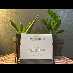 Threshold (Target) Bronze Wire Basket — SOLD